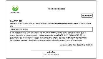 Preview do Recibo de Salário